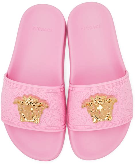 pink glitter versace slides|pink Versace corset with pant.